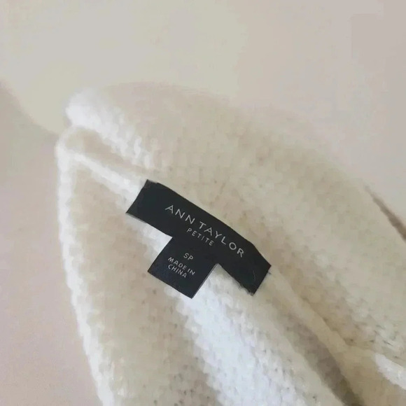 Ann Taylor Knitted Brown White Long Cardigan - Picture 4 of 6